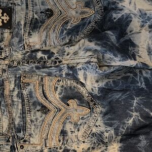 Men's Blue Acid Wash Jeans